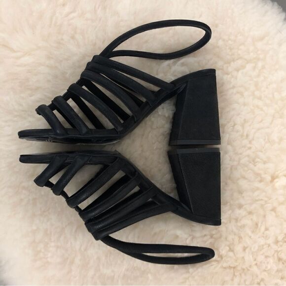 Free People Colette Strappy Sandals Black Size EUR 36= US 6 - Picture 3 of 8